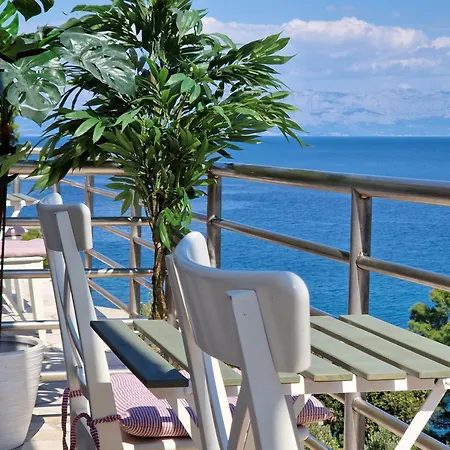 Vitarnja Hills Beautiful Terrace Sea View With Near Turquoise Apartman